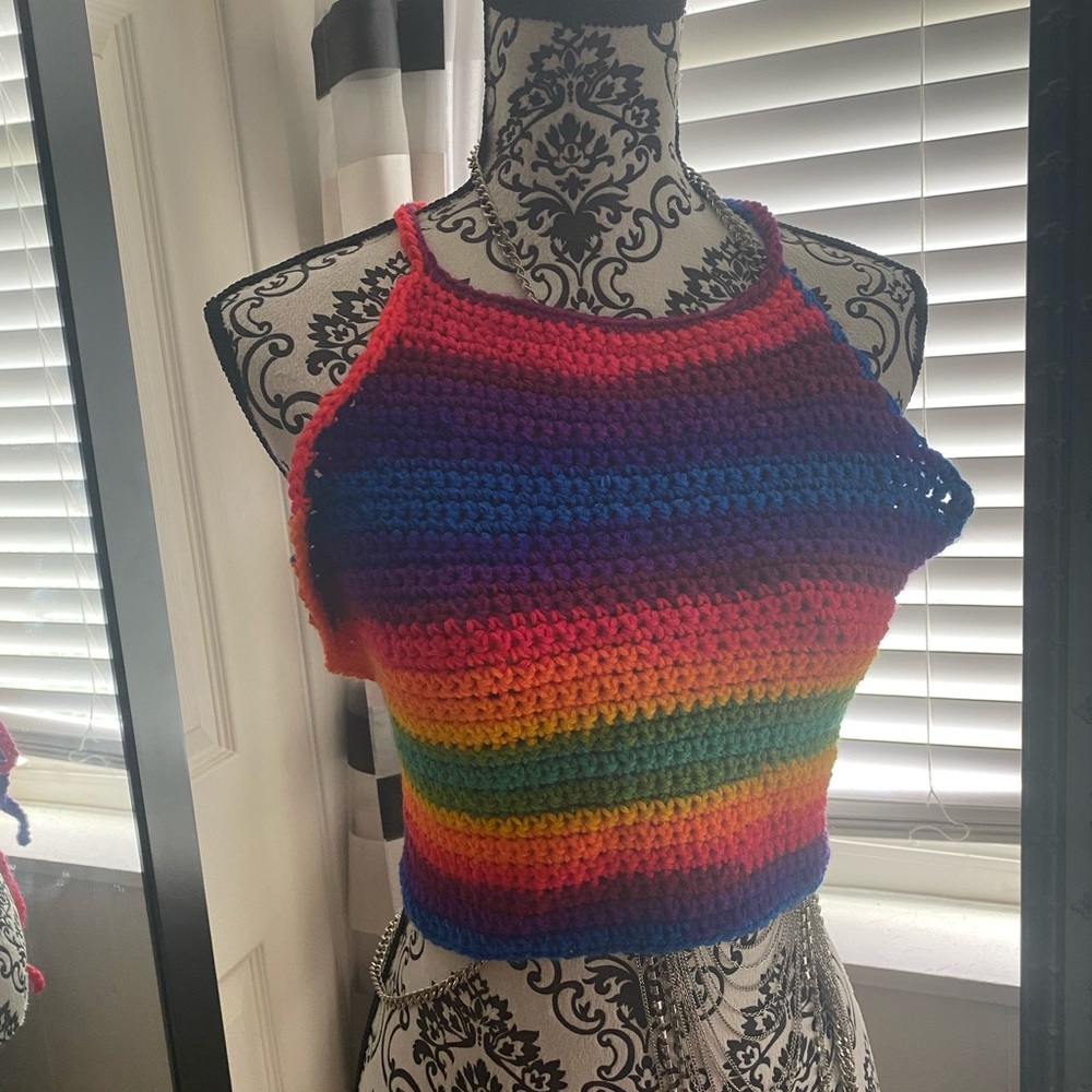 Crochet Halter Top.
